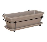 ARTEVASI Kit balcon Jardinière VENEZIA - 50cm taupe - 50 x 19,5 x h16,3 cm - 1,16L