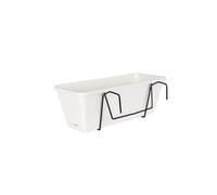 ARTEVASI Kit Jardinière VENEZIA avec réserve d'eau - Blanc - 10L - 49 x 19,5 x 16,6 cm
