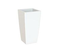 Artevasi Pisa Pot, Pot à Fleurs de Forme carrée avec Insert, pour l'intérieur ou l'extérieur, 60 cm de Haut, Blanc.