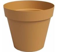 ARTEVASI Pot de fleur CAPRI - 40 ma - Jaune miel - L40 x P40 x H34,7 cm