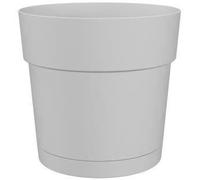 Pot à fleurs et plantes rond plastique - réservoir d'eau - ø 30 cm - blanc Artevasi