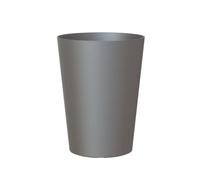 Cache pot ou pot de fleur haut rond couleur tendance gris anthracite, Ø 30 cm hauteur 40 cm Gris G