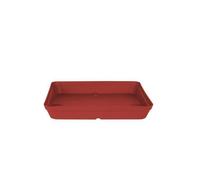 ARTEVASI Soucoupe Capri Carree - 34 x 34 x 4.5 cm - Rouge fonce