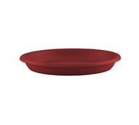 Artevasi Soucoupe ronde en plastique pour pot de fleurs Rouge foncé 35 cm
