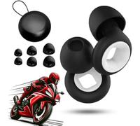 Artevive Bouchons d'oreilles pour moto - 27 dB, ultra confortables, réutilisables, réduisant le bruit du vent pour le sommeil, concentration, super doux, réutilisables, réduisent le bruit du vent