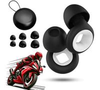 Artevive Bouchons d'oreilles pour moto - 27 dB, ultra confortables, réutilisables, réduisant le bruit du vent pour le sommeil, la concentration, super doux, réutilisables, réduisent le bruit du vent