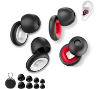 Artevive Moto Earplugs-27 Db, Bouchons D'oreille Haute Fidélité, Bouchons D'oreille En Silicone Réutilisables Pour Les Concerts, Les Voyages, Les Amateurs De Moto (Rouge+blanc)