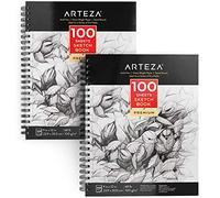 ARTEZA Croquis Des Livres, Papier a Dessin, Sketch Book - Pad 22.9 x 30.5 CM - Lot de 2