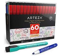 ARTEZA Marqueurs effaçables à Sec, Plastique, coloré, Taille unique, Set de 60 Pièces