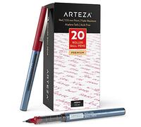 ARTEZA Stylos à bille pointe fine, lot de 20 à encres liquides rouges, stylo à pointe aiguille extra fine de 0,5 mm, pour écrire, prendre des notes et dessiner des lignes précises