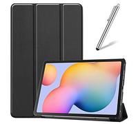 Artfeel Coque pour Samsung Galaxy Galaxy Tab S6 Lite 2020 10.4 P610/P615,Étui à Rabat en Cuir Mince Léger Smart avec Réveil/Veille Automatique,Flip Folio Magnétique Support Housse,Noir