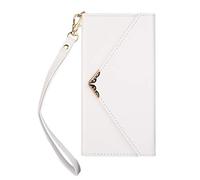 Artfeel Étui Portefeuille en Cuir pour Samsung Galaxy S10,Filles Femmes Enveloppe Sac à Main Coque avec Porte-Carte,Flip Magnétique Porte-Monnaie Housse avec Dragonne Pochette-Blanc