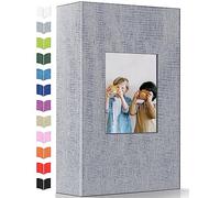 Artfeel Photo Album 4x6 with 300 Pockets,Slip-in Picture Albums,Linen Cover Memory Book with Front Window,White Page Vertical Photo Book for Wedding,Family,Anniversare,Baby,Vacation
