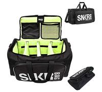 ARTFILIF Sac de sport, sac de sport, sac de sport, sac de voyage, sac à chaussures pour voyage, sac de gym pour homme et femme avec 3 compartiments réglables, blanc
