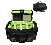 ARTFILIF Sac de sport, sac de sport, sac de sport, sac de voyage, sac à chaussures pour voyage, sac de gym pour homme et femme avec 3 compartiments réglables, noir