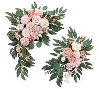 ARTFLWS Lot de 2 Fleurs artificielles pour Arche de Mariage - Décoration Florale pour fête de Mariage, cérémonie de Bienvenue et réception - Rose