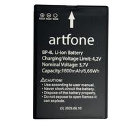 artfone BP-4L Batterie(1800mAh),pour C1,C1+,CS182,CS188,C1 4G,C1+ 4G,A400 et Tout téléphone Mobile de BP-4L