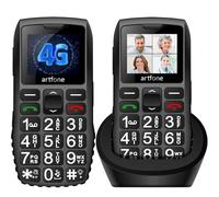 artfone C1 + 4G Pro Téléphone portable pour personnes âgées sans contrat - Téléphone portable à grosses touches avec station de charge - Téléphone portable pour retraités - Batterie 1800 mAh pour
