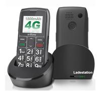 artfone C1+ 4G Volte Téléphone Senior Portable Débloqué avec Grandes Touches,Bouton SOS,Lampe Torche,Station de Charge,Radio FM