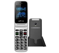 artfone G3 4G Téléphone Senior débloqué, Bouton SOS, Station de Charge, Haut-Parleur, Téléphone à clapet Simple écran 2,4"" - Gris