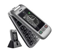 artfone G6 4G Téléphone Portable Senior Débloqué Clapet,Bouton SOS,Double écran de 2,4""+1,8"",Batterie 1300mAh,Lampe Torche Noir