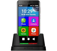 artfone SMART_500 Téléphone portable pour personnes âgées 4G Volte Smartphone sans contrat Téléphone portable avec bouton d'appel d'urgence 32 Go Android 12 Appareil photo 13 MP WI-FI WhatsApp