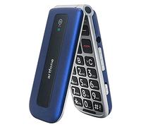 artfone Téléphone Portable Senior Débloqué, 2G GSM Clapet avec Grandes Touches, Big Volume Bouton SOS, Écran de 2,4 Pouces, Radio FM, Haut-Parleur de Boîte, Torche, Batterie 1000mAh, Bleu