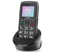 artfone Téléphone Portable Senior Débloqué avec Grandes Touches, Bouton SOS, Haut Volume, 1800mAh Batterie, Radio FM, Station de Charge, 4G Telephone Portable pour Personnes âgées C1 LTE Senior
