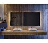 Artforma Miroir de Salle de Bain LED 120x60 cm avec éclairage - Personalizer - sur Mesure - Lumière Illumination - Lumineux Miroir avec Éclairage intégré L62