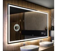 Artforma Miroir de Salle de Bain LED 80x70 avec éclairage - Personalizer - sur Mesure - Lumière Illumination - Lumineux Miroir avec Éclairage intégré L49