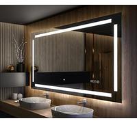 Artforma Miroir de Salle de Bain LED 90x80 cm avec éclairage - Personalizer - sur Mesure - Lumière Illumination - Lumineux Miroir avec Éclairage intégré L124