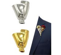 Artful Flower Vase Brooch, Flower Bouquet Brooch, Wearable Flowers Bouquet Clip, Handmade-Inspired Lapel Pin for Holding Fresh or Dried Flowers