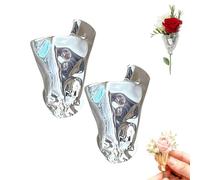 Artful Flower Vase Brooch, Handmade DIY Wearable Flowers Bouquet Clip, Wearable Flower Brooch Pin, Handmade-Inspired Lapel Pin for Holding Fresh or Dried Flowers (A)