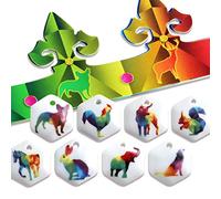 ArtFun - 400 pcs - Lot de 200 FEVES ET 200 COURONNES H7cm x L55cm Animoscope - Fèves Couronnes pour Galette des Rois