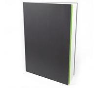 Artgecko Carnet de croquis relié pour techniques mixtes A3 portrait - 92 pages 150 g/m² papier blanc