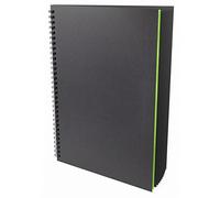 Artgecko Shady Sketchbook A3 Portrait 80 Pages (40 Feuilles) 200gsm sans Acide Carte Noire