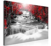 Artgeist - Tableau - Cascade of Thoughts (1 Part) Wide Red 90 x 60 cm NC G