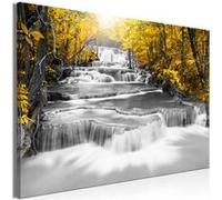 Artgeist - Tableau - Cascade of Thoughts (1 Part) Wide Yellow 90 x 60 cm NC G