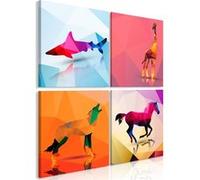 Artgeist - Tableau - Geometric Animals (4 Parts) 40 x 40 cm NC G