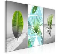 Artgeist - Tableau - Leaves on the Beach (3 Parts) cm NC G