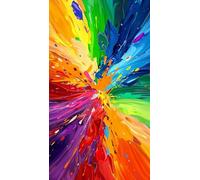ARTGOTO Peinture par Numero Adulte Grand Format,40x70cm Peinture par Numéro Adulte Abstrait Couleur A,Paint by Numbers for Adults pour Décoration Murale(Sans Cadre)