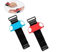 ARTGUTS 2 Pcs Bracelet pour Just Dance, Bracelets réglables, Bracelets pour Just Dance 2025 2024 2023 2022 2021, pour Nintendo Switch Joy Con Controller jeu de sport(Rouge et Bleu)