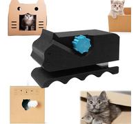 ARTGUTS Coupe-carton pour griffoir pour chat - Coupe-carton imprimé 3D - Pour lits et bandes de carton faits à la main - Noir
