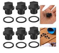 ARTGUTS Lot de 6 bouchons de vidange de piscine, accessoires de pompe de piscine, avec joints toriques, bouchons de vidange, compatibles avec Hayward SPX1700FG, pour faciliter la fixation hivernale