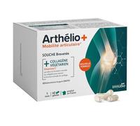 Arthélio - Collagène articulation - Mobilité articulaire & confort au quotidien - Collagène végétarien hautement biodisponible + Vitamine C - Postbiotique breveté Bifidobacterium - Format gélules