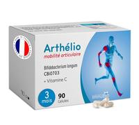 Arthélio - Complément Alimentaire Arthrose & Articulations - Multivitamines - Vitamine C Collagène, Zinc & Bifidobacterium longum - Soutient la Mobilité & Soulage les Douleurs - 90 Gélules - Fabriqué
