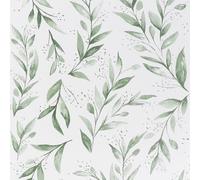 Arthome Autocollant Papier Peint Feuille Saule 44cmx6m,Moderne Auto Adhésif Film Amovible Imperméable Vinyle Décoratif pour Décoration de Pièces Meubles