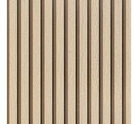 Arthome Bois lattes Papier Peint Auto Adhésif Amovible Autocollant Film Papier 87cmx3m Vinyle Décoratif Papier Grain rayé Naturel Caillebotis Bois pour Meubles Facile Nettoyer(Chêne)