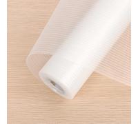 Arthome Tapis de Tiroir 44x300cm Non-adhésif,Imperméable l'huile Antidérapant,Tapis Frigo EVA Plastique Tapis Protection pour Cuisine Réfrigérateur (Rayure)
