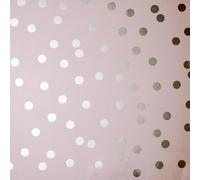 Arthouse Rose Gold Dotty Blush - Motif à pois - Fond mat - Ton rose doux - Pois or rose - Pour espaces de vie et murs - Facile à appliquer - Papier à coller - 685000